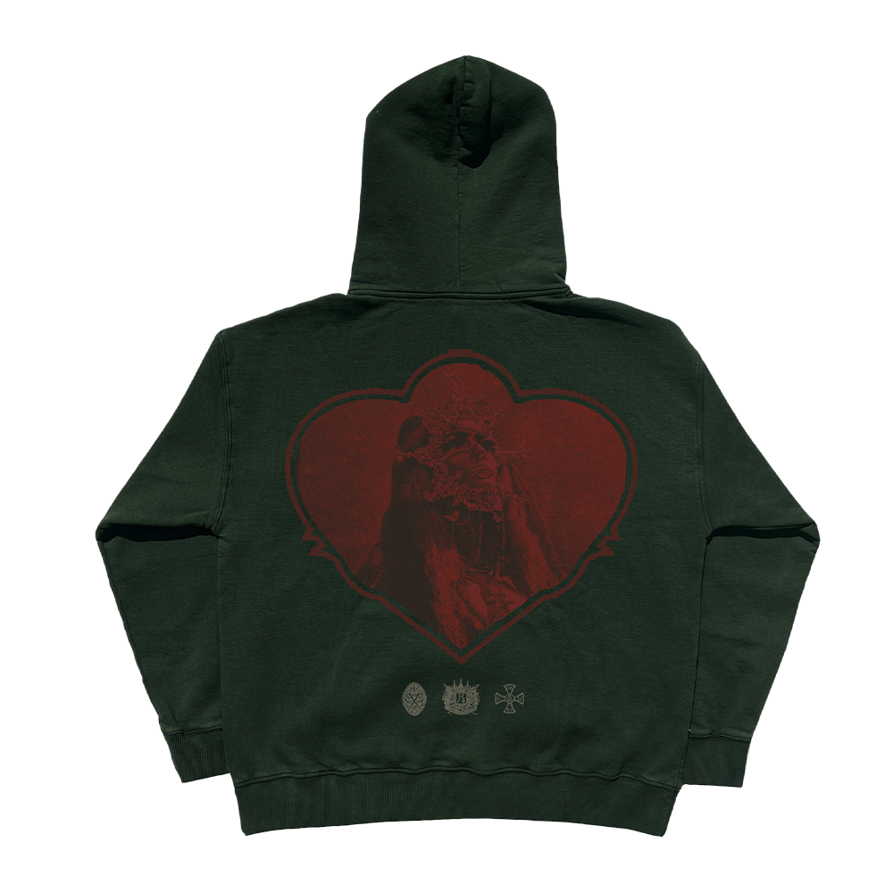 Limited Edition Heart Crest Hoodie Back