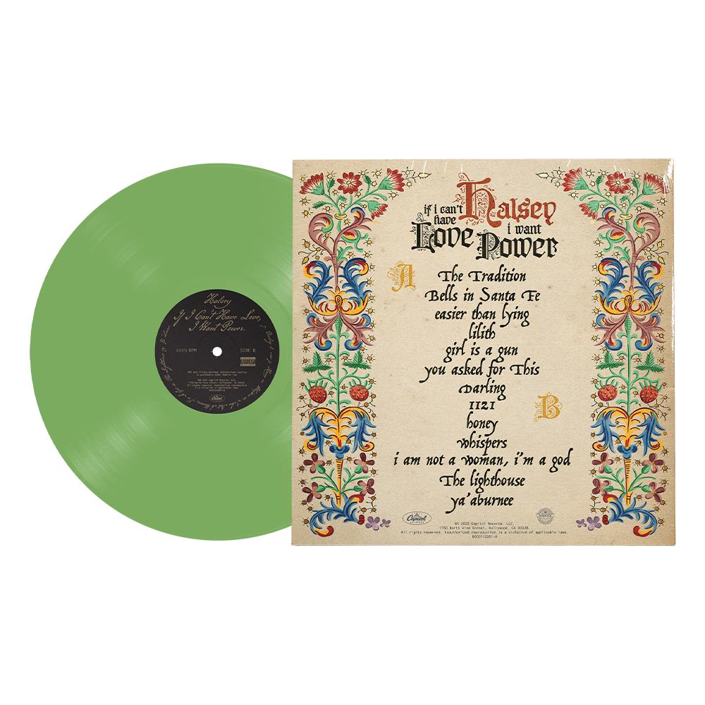 If I Can't Have Love, I Want Power - Limited Edition Green LP Back